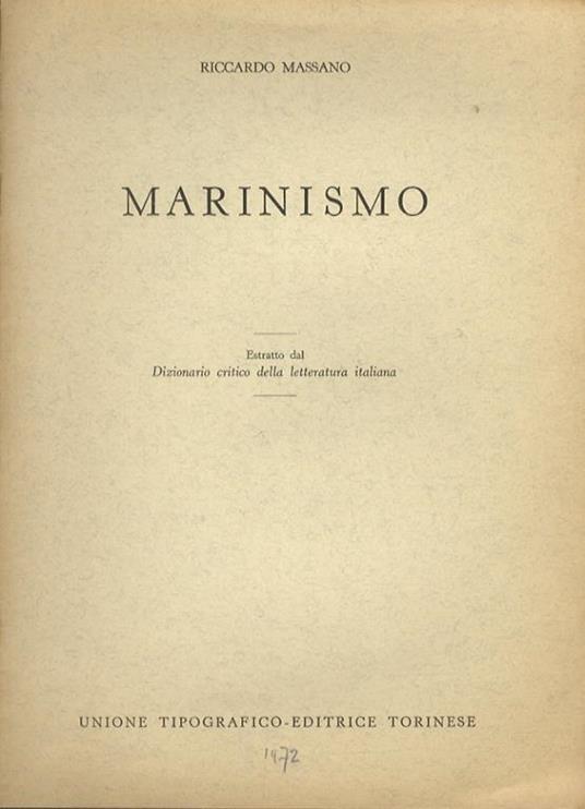 Marinismo - Riccardo Massano - copertina