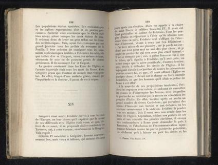 Histoire de l'origine et des progrès de la puissance spirituelle et temporelle des évèques de Rome. Suivie de Clément IV, ou La chute de la Maison de Souabe en Italie. Drame. Traduction revue par l'auteur - copertina