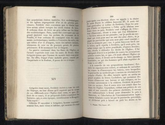 Histoire de l'origine et des progrès de la puissance spirituelle et temporelle des évèques de Rome. Suivie de Clément IV, ou La chute de la Maison de Souabe en Italie. Drame. Traduction revue par l'auteur - copertina