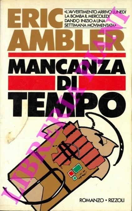 Mancanza di tempo - Eric Ambler - copertina