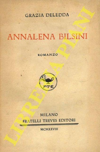 Annalena Bilsini - Grazia Deledda - copertina