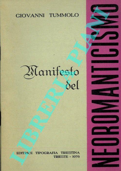 Manifesto del neoromanticismo - Giovanni Tummolo - copertina