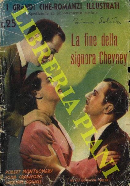 La fine della signora Cheyney - copertina