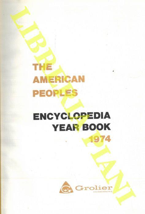 The American Peoples. Encyclopedia Year Book 1974 - copertina