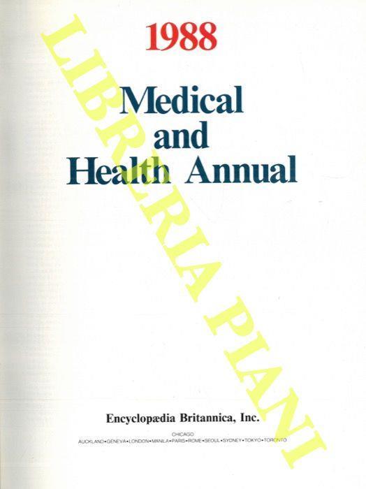 Medical and healt annual 1988 - copertina