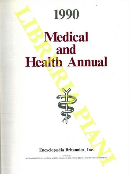 Medical and healt annual 1990 - copertina