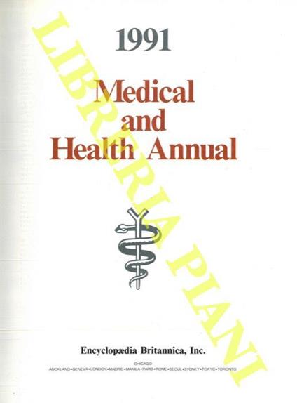 Medical and healt annual 1991 - copertina
