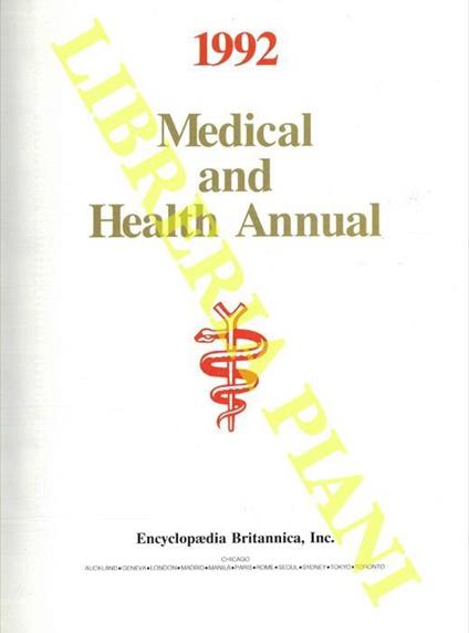 Medical and healt annual 1992 - copertina