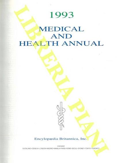 Medical and healt annual 1993 - copertina