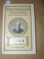 Giuseppe Cesare Abba (1838-1910). Versi e prose. Con notizie storiche e analisi estetiche di Domenico Bulferetti