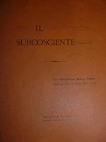 Il subcosciente. Dall'illustrazione Medica Italiana. Kobylinsky, M