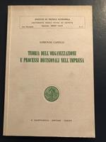 Teoria dell'organizzazione e processi decisionali nell'impresa