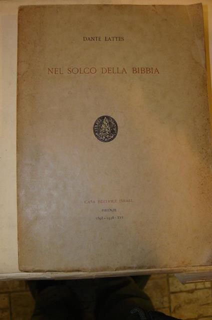 Nel solco della Bibbia - Dante Lattes - copertina