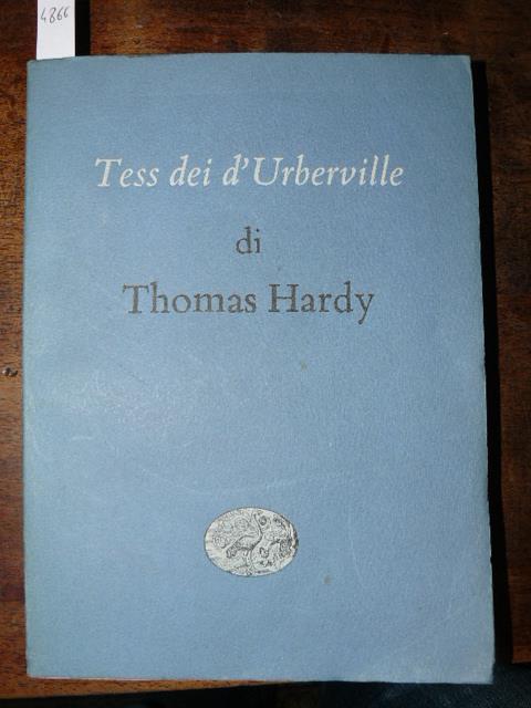 Tess dei d'Urberville - Thomas Hardy - copertina