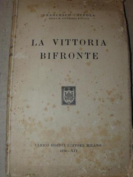 La vittoria bifronte - Francesco Scoppola - copertina