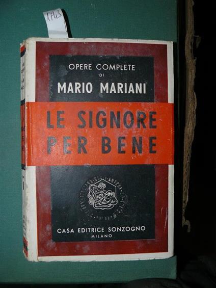 Le signore per bene - Mario Mariani - copertina