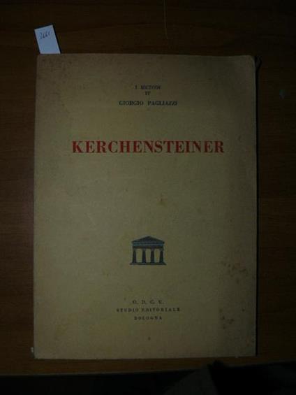 Kerchensteiner - Giorgio Pagliazzi - copertina