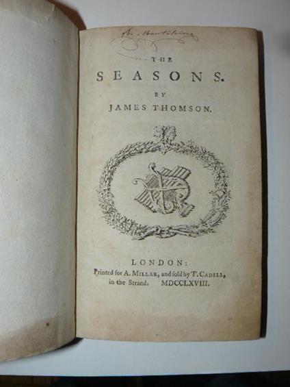 The Seasons - James Thomson - copertina