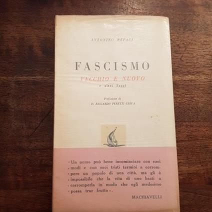 Fascismo vecchio e nuovo e altri saggi. Prefazione di Riccardo Peretti Griva - Antonino Repaci - copertina