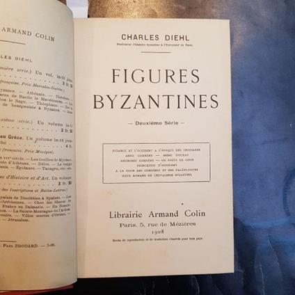 Figures Byzantines. Deuxième séries - Charles Diehl - copertina