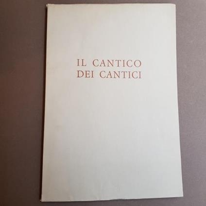 Il Cantico Dei Cantici - copertina