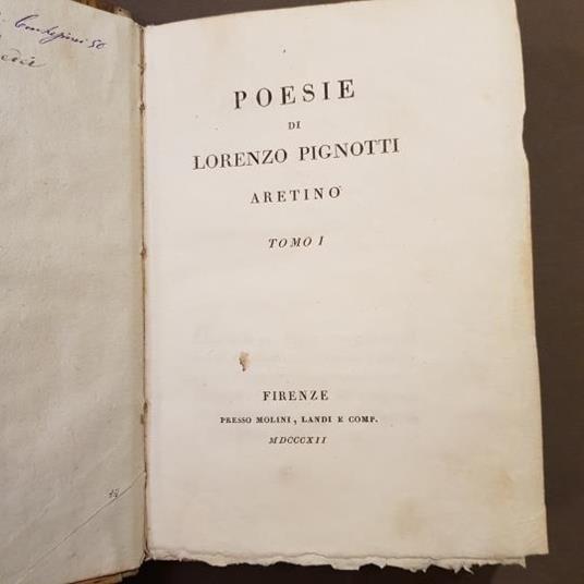 Poesie di Lorenzo Pignotti aretino - Pignotti Lorenzo - copertina