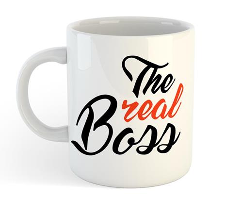 Set 2 Tazze Mug In Ceramica The Boss E The Real Boss - 3