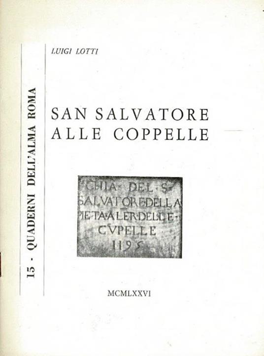 San Salvatore alle Coppelle - Luigi Lotti - copertina