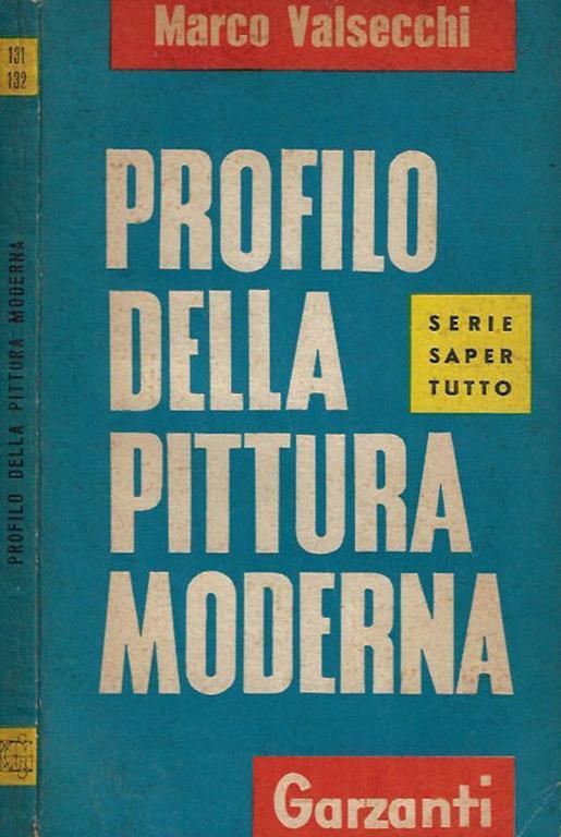 Profilo della pittura moderna - Marco Valsecchi - copertina