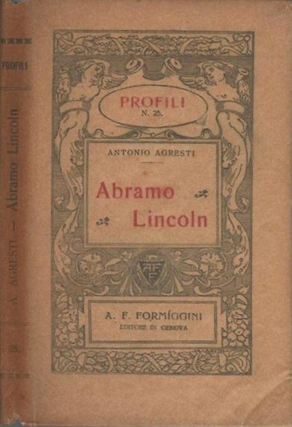 Abramo Lincoln - Antonio Agresti - copertina