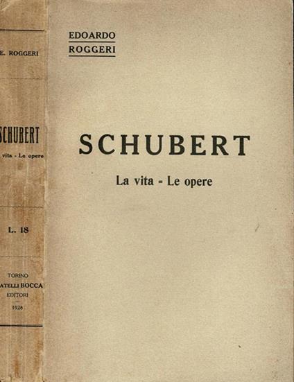 Schubert - Edoardo Roggeri - copertina