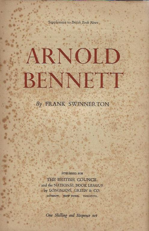 Arnold Bennett - Frank Swinnerton - copertina