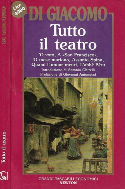 Tutto il teatro - Salvatore Di Giacomo - copertina