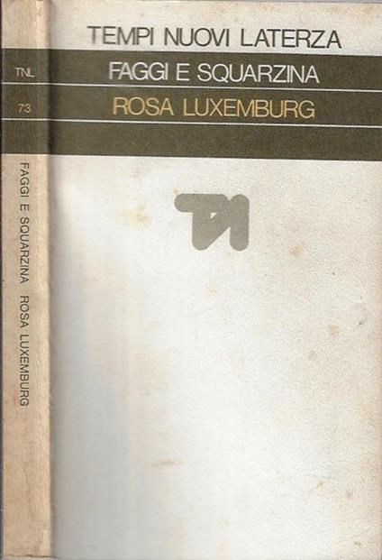 Rosa Luxemburg - Vico Faggi - copertina