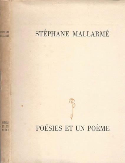 Poésies et un poéme - Stéphane Mallarmé - copertina