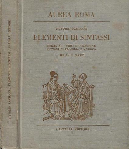 Aurea Roma - Elementi di sintassi - Vittorio Tantucci - copertina