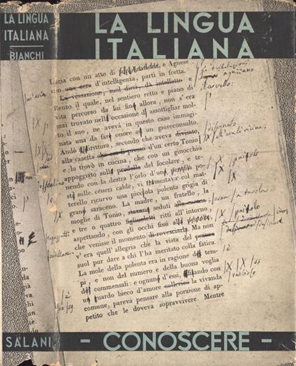 La lingua italiana - Enrico Bianchi - copertina