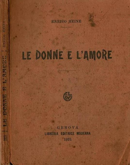 Le donne e l'amore - Heinrich Heine - copertina