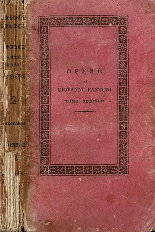 Opere di Giovanni Fantoni - Giovanni Fantoni - copertina