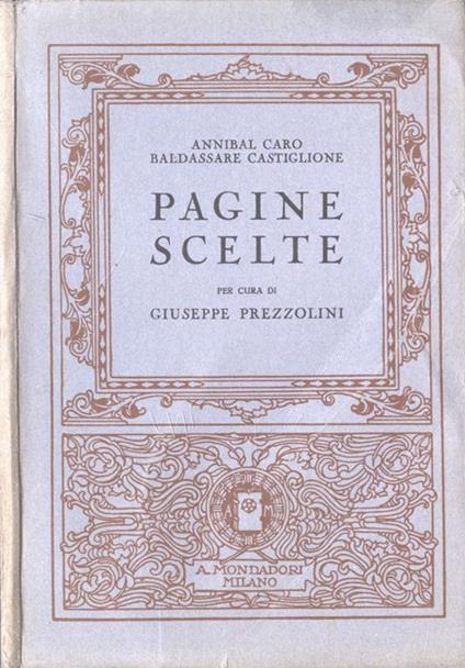 Pagine scelte - Annibal Caro - copertina