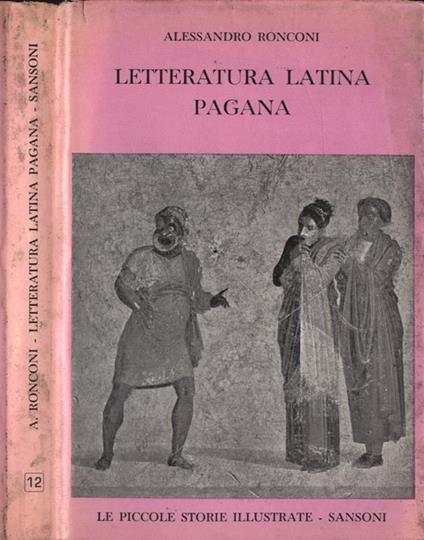 Letteratura latina pagana - Alessandro Ronconi - copertina