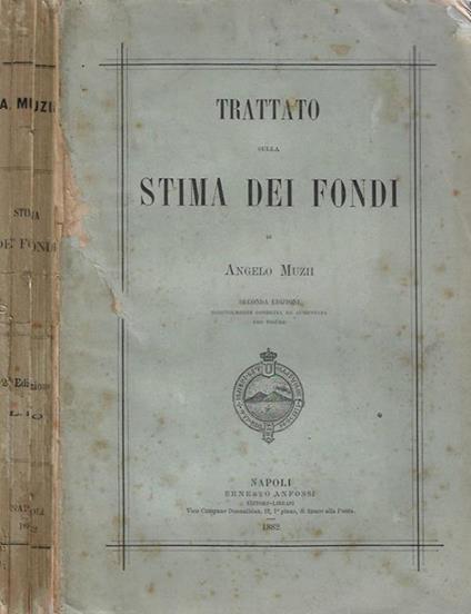 Trattato sulla Stima Dei Fondi - Angelo Muzii - copertina