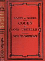 Codes et lois usuelles. Code de commerce