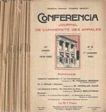 Conferencia-Journal de l'Université des Annales Annee 1920