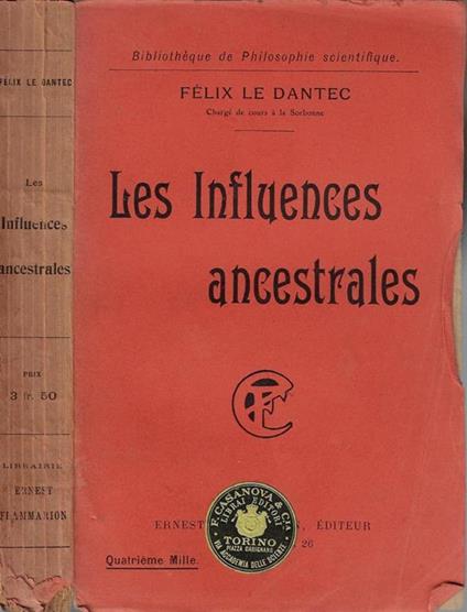 Les influences ancestrales - Félix Le Dantec - copertina