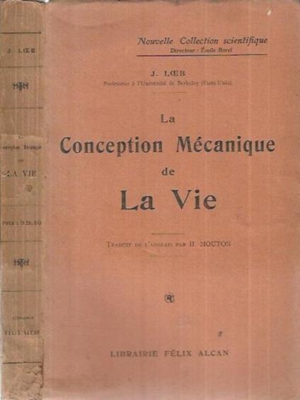 La conception Mecanique de la Vie - copertina