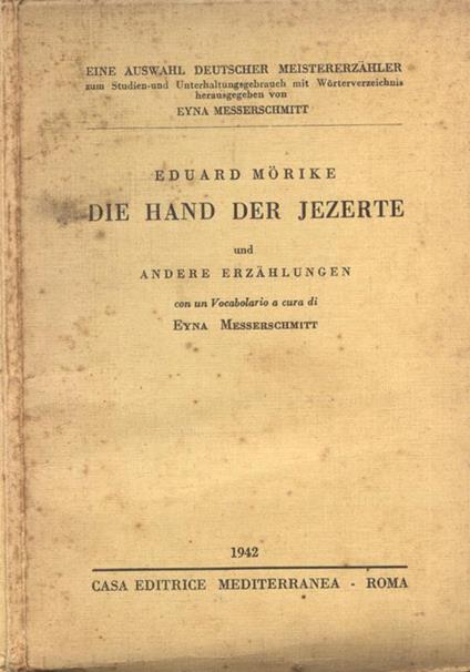 Die hand der Jezerte - Eduard Mörike - copertina