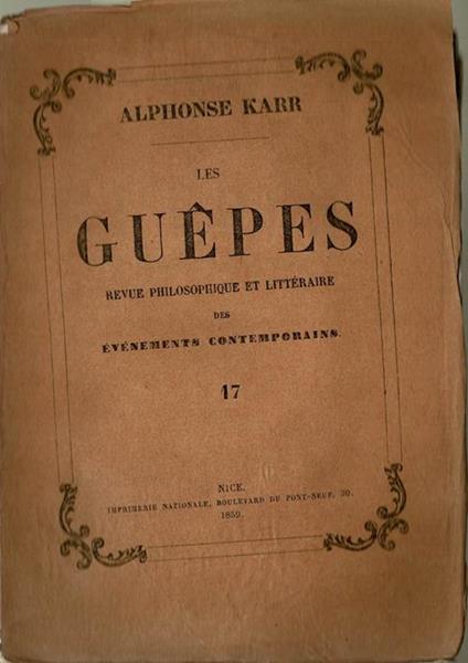 Les Guepès - Alphonse Karr - copertina