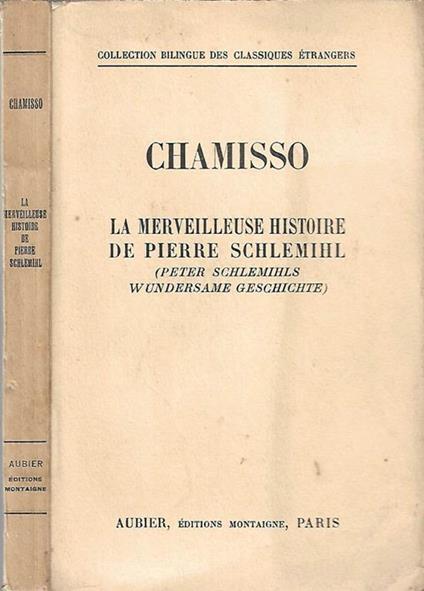 La merveilleuse histoire de Pierre Schlemihl - Adalbert von Chamisso - copertina