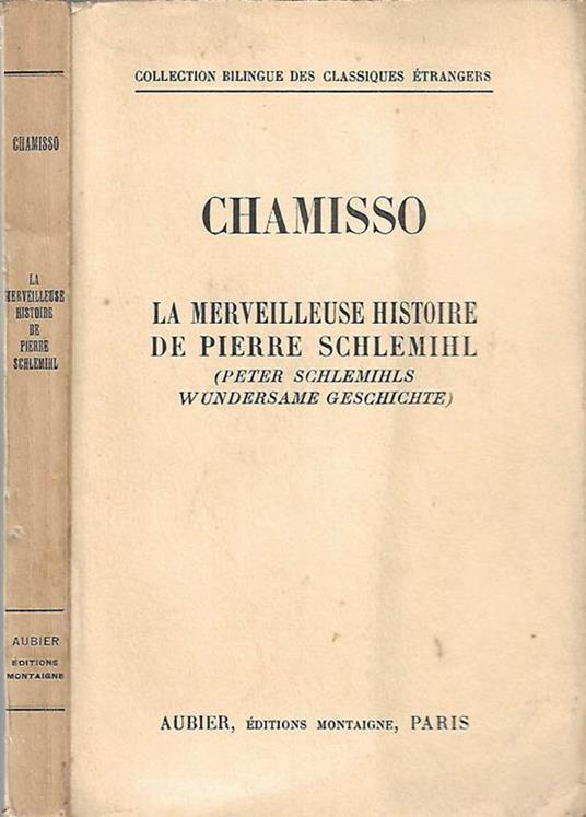 La merveilleuse histoire de Pierre Schlemihl - Adalbert von Chamisso - copertina